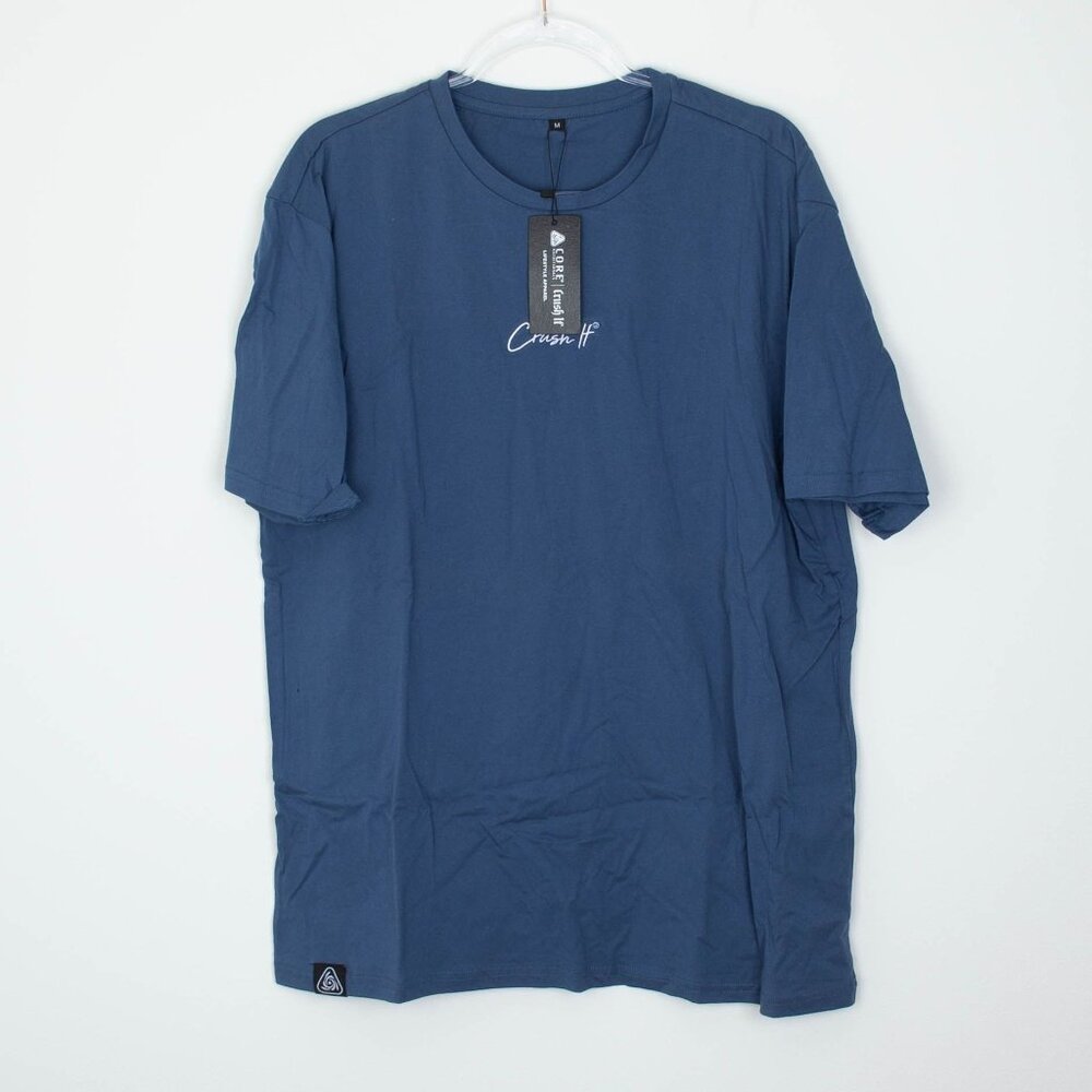 NWT Core Nutritionals‎ Mens Crush It Pump Cover Up Shirt Size M Blue Oversized